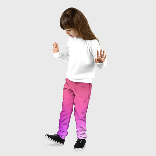 Детские брюки Нежный цвет / 3D-принт – фото 3