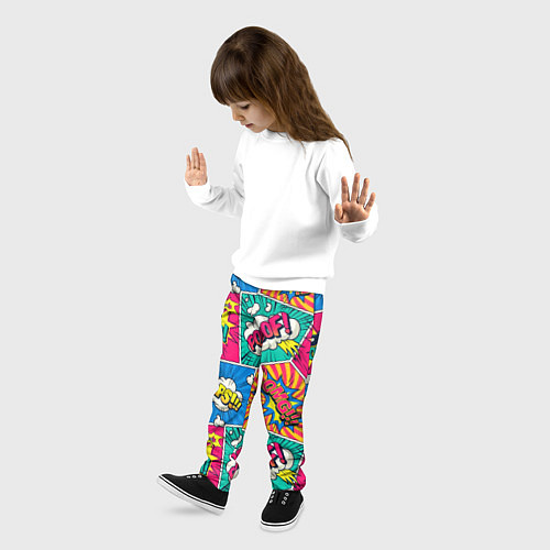Детские брюки COMICS ART / 3D-принт – фото 3