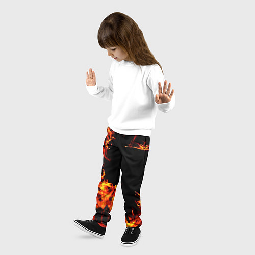 Детские брюки ОГОНЬ / 3D-принт – фото 3
