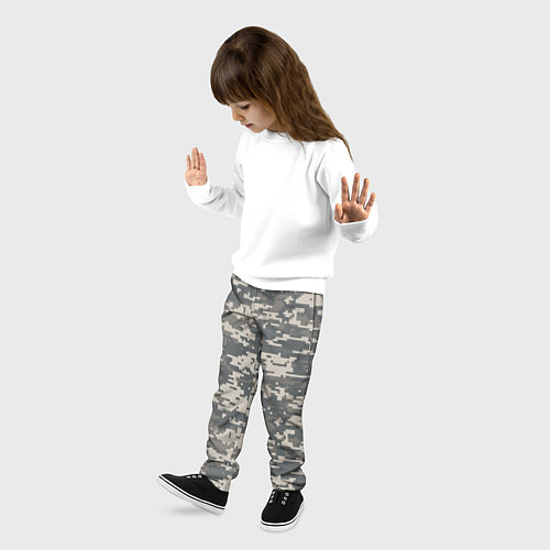 Детские брюки Цифровой камуфляж / 3D-принт – фото 3