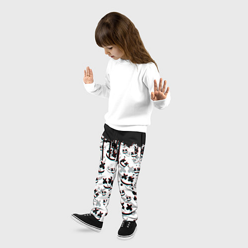 Детские брюки MARSHMELLO GLITCH / 3D-принт – фото 3
