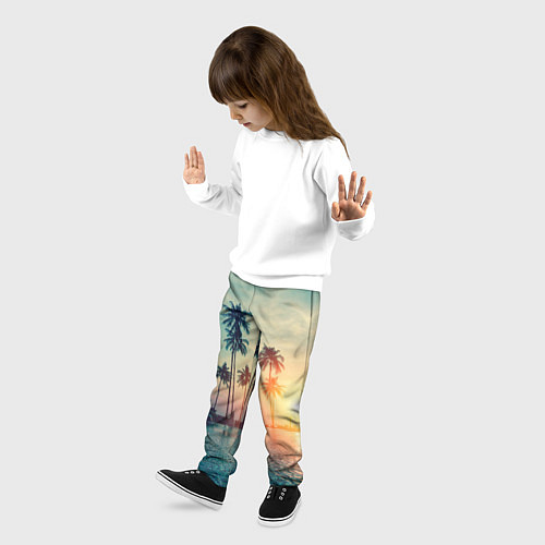Детские брюки Пальмы / 3D-принт – фото 3