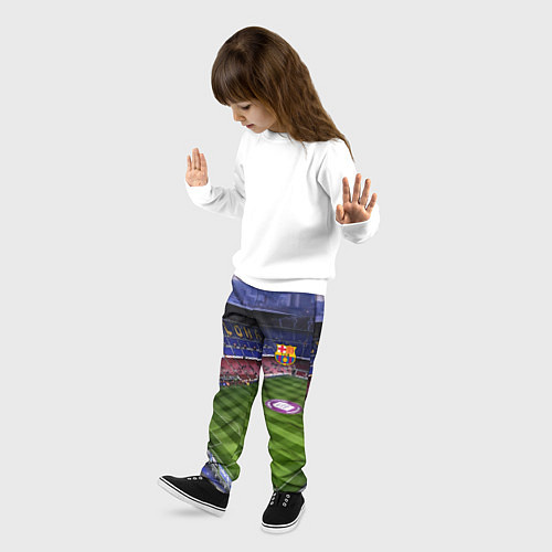 Детские брюки FC BARCELONA / 3D-принт – фото 3