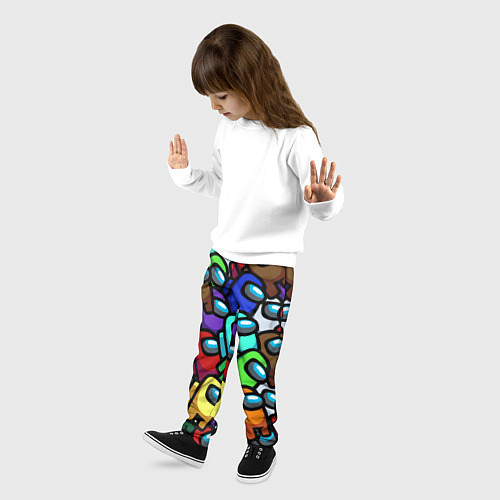 Детские брюки Among us / 3D-принт – фото 3