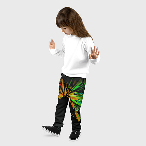 Детские брюки Осколки кристалла / 3D-принт – фото 3