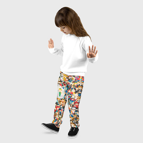 Детские брюки Медсестра АнтиПсихоВирус / 3D-принт – фото 3