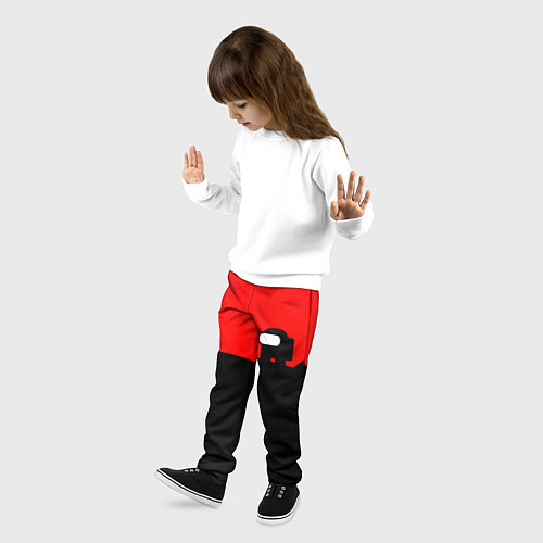 Детские брюки AMONG US - ALONE / 3D-принт – фото 3