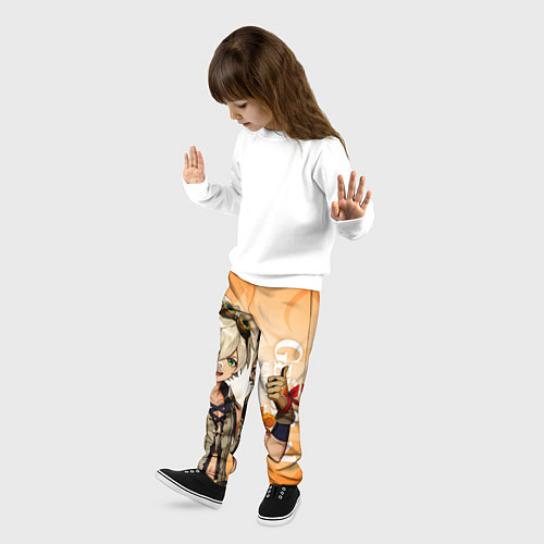 Детские брюки GENSHIN IMPACT, БЕННЕТ / 3D-принт – фото 3
