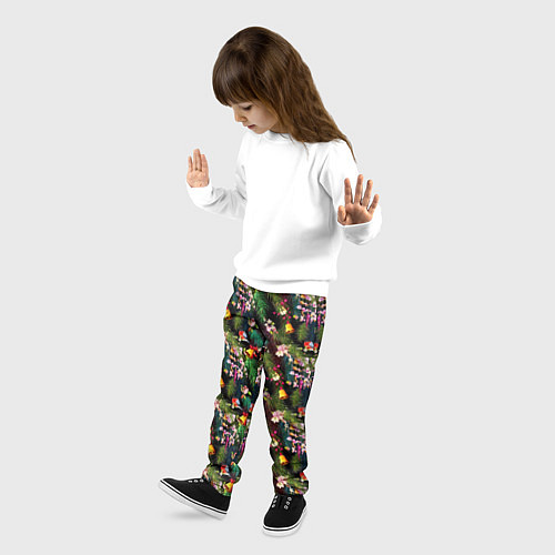 Детские брюки Новогодняя Ёлка / 3D-принт – фото 3