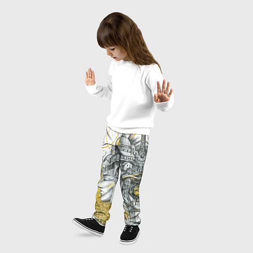 Детские брюки Мечты города / 3D-принт – фото 3