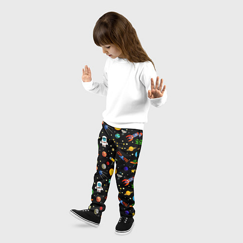 Детские брюки Космос / 3D-принт – фото 3