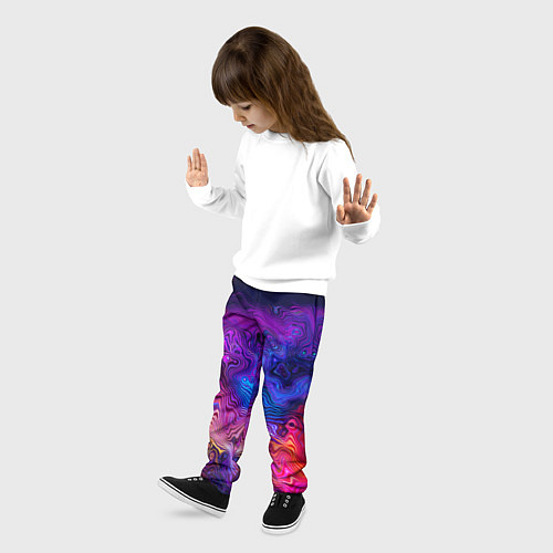 Детские брюки НЕОНОВЫЕ РАЗВОДЫ / 3D-принт – фото 3