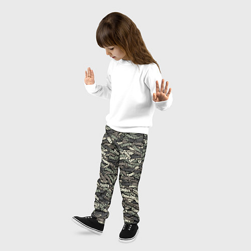 Детские брюки Камуфляж - Серёга / 3D-принт – фото 3