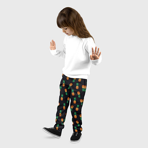 Детские брюки Ананасы Паттерн / 3D-принт – фото 3