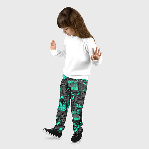Детские брюки Comics Style / 3D-принт – фото 3