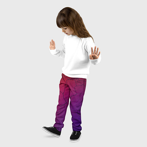 Детские брюки Трещины / 3D-принт – фото 3