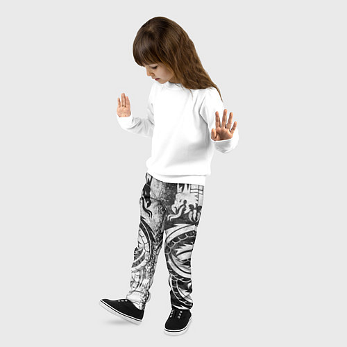 Детские брюки ДРАКОНЫ DRAGONS / 3D-принт – фото 3
