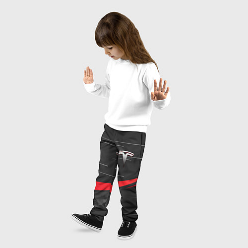 Детские брюки TESLA ABSTRACT ТЕСЛА СПОРТ / 3D-принт – фото 3