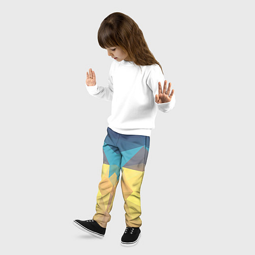 Детские брюки Абстрактная Геометрия / 3D-принт – фото 3