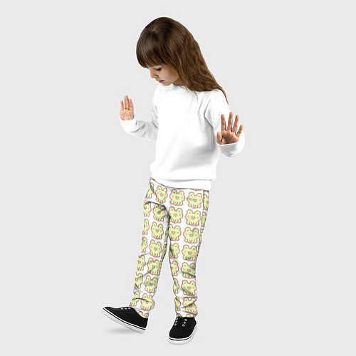 Детские брюки Милые лягушки / 3D-принт – фото 3