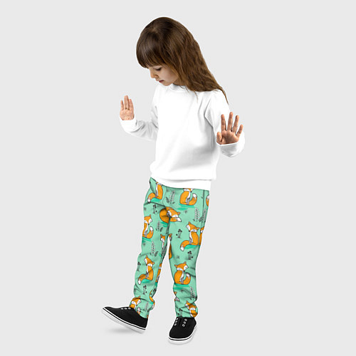 Детские брюки Лиса с Грибами / 3D-принт – фото 3