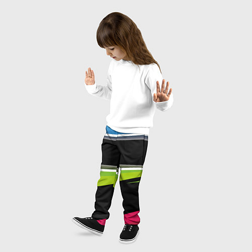 Детские брюки Волны / 3D-принт – фото 3