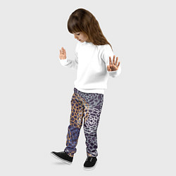 Брюки детские Текстура японские узоры, цвет: 3D-принт — фото 2
