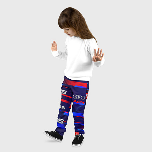 Детские брюки AUDI RS SPORT АУДИ РС СПОРТ / 3D-принт – фото 3