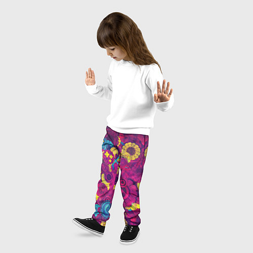 Детские брюки PINK FLOW / 3D-принт – фото 3