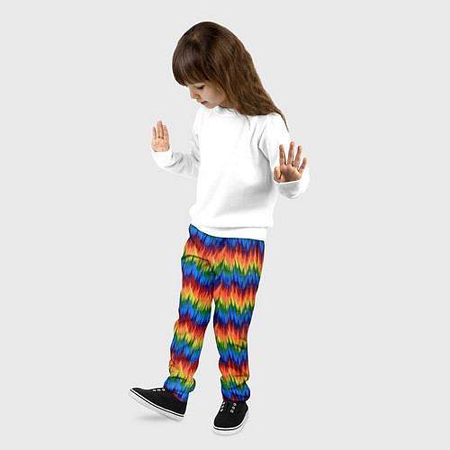 Детские брюки РАДУЖНАЯ КИСЛОТА / 3D-принт – фото 3