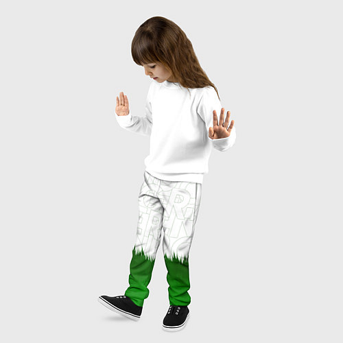 Детские брюки GREEN POWER / 3D-принт – фото 3