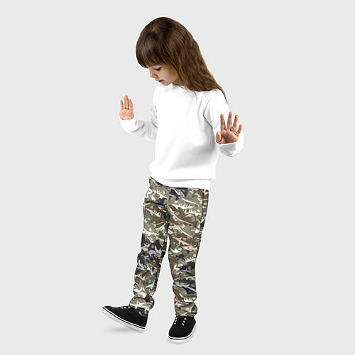 Детские брюки Камуфляж для рыбака / 3D-принт – фото 3