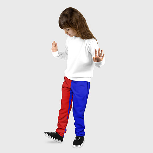 Детские брюки Красно-синий / 3D-принт – фото 3