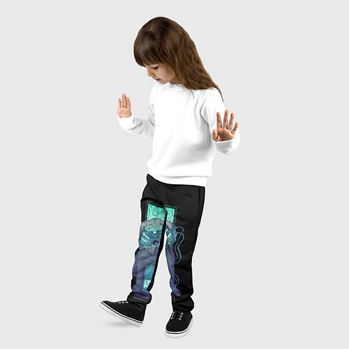 Детские брюки Cyber Pubg Кибер Мопс / 3D-принт – фото 3