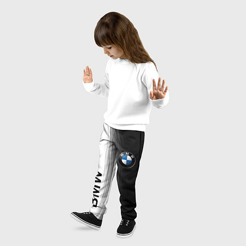 Детские брюки Black and White BMW / 3D-принт – фото 3