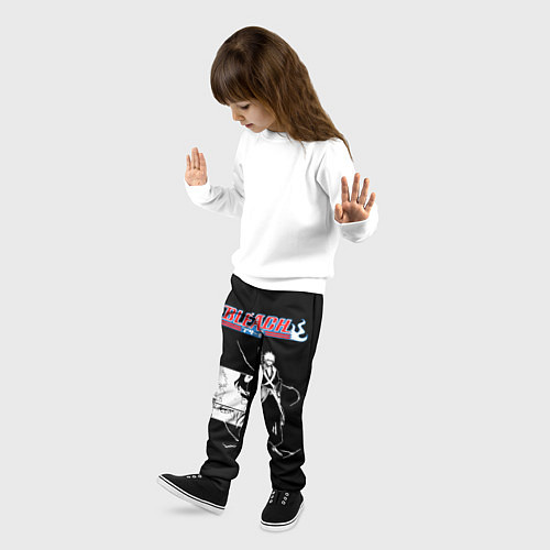 Детские брюки Стильный блич ичиго курасаки / 3D-принт – фото 3