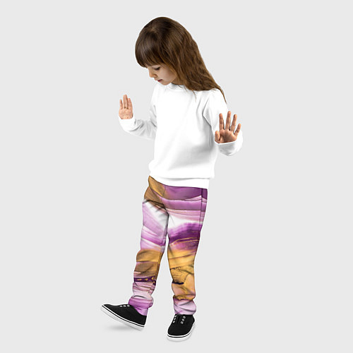 Детские брюки Наслоение красок / 3D-принт – фото 3
