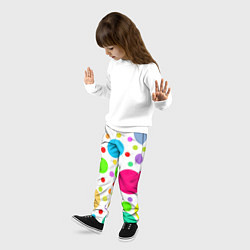 Брюки детские Polka dot, цвет: 3D-принт — фото 2
