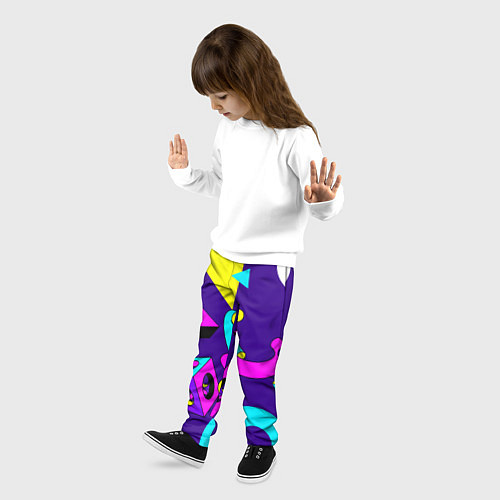 Детские брюки Геометрические фигуры / 3D-принт – фото 3