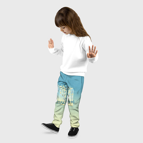 Детские брюки Время релакса / 3D-принт – фото 3