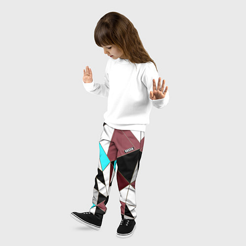 Детские брюки Геометрический узор / 3D-принт – фото 3