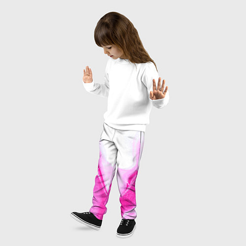 Детские брюки Жидкий пурпур / 3D-принт – фото 3