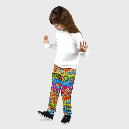 Детские брюки POP IT SMILE ПОП ИТ ПУПЫРКА / 3D-принт – фото 3