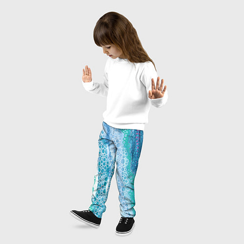 Детские брюки Водопад красочной пены / 3D-принт – фото 3