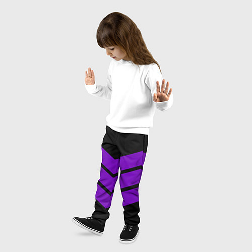 Детские брюки Три полоски Классика / 3D-принт – фото 3