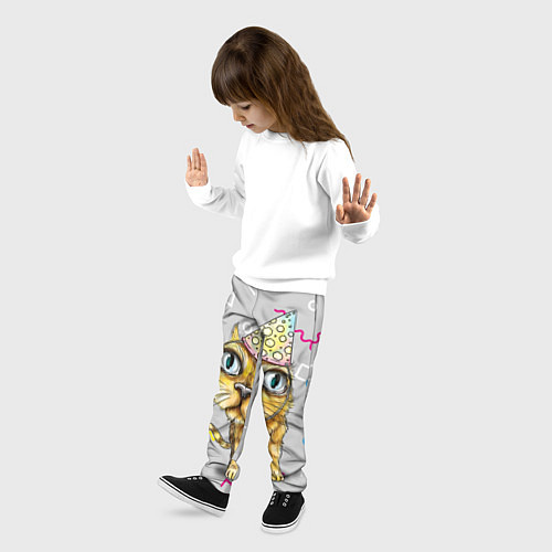 Детские брюки Котик / 3D-принт – фото 3