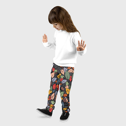 Детские брюки Рисованная Осень / 3D-принт – фото 3