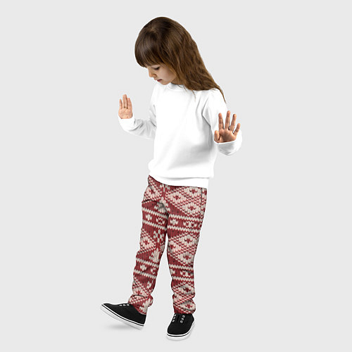 Детские брюки Вязаный рисунок / 3D-принт – фото 3
