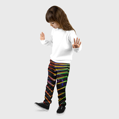 Детские брюки Неоновый угол / 3D-принт – фото 3