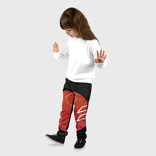 Детские брюки Японская лисица / 3D-принт – фото 3